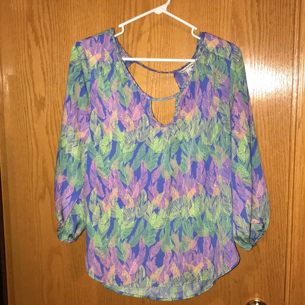 Colorful american eagle top
